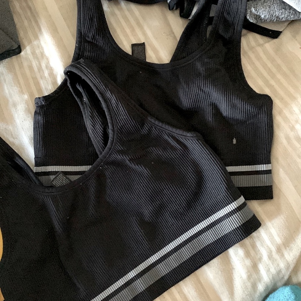 2 sports bras. Both small.